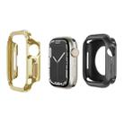 For Apple Watch Series 8 / 7 45mm 2-in-1 PC Hybrid TPU Armor Watch Case(Gold) - 1