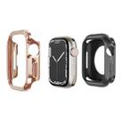 For Apple Watch Series 8 / 7 41mm 2-in-1 PC Hybrid TPU Armor Watch Case(Rose Gold) - 1