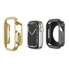 For Apple Watch Series 8 / 7 41mm 2-in-1 PC Hybrid TPU Armor Watch Case(Gold) - 1