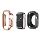 For Apple Watch Series 6 / 5 / 4 / SE 44mm 2-in-1 PC Hybrid TPU Armor Watch Case(Rose Gold) - 1