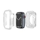 For Apple Watch Series 6 / 5 / 4 / SE 44mm 2-in-1 PC Hybrid TPU Armor Watch Case(Transparent) - 1