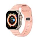 For Apple Watch Ultra 2 49mm Dot Texture Fluororubber Watch Band(Nebula Pink) - 1