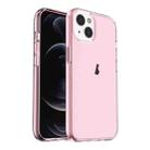 For iPhone 15 Shockproof Terminator Transparent Phone Case(Pink) - 1