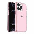 For iPhone 15 Pro Shockproof Terminator Transparent Phone Case(Pink) - 1