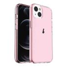 For iPhone 15 Plus Shockproof Terminator Transparent Phone Case(Pink) - 1