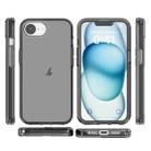 For iPhone SE 2024 Shockproof Terminator Transparent Phone Case(Grey) - 2