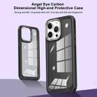 For iPhone 11 Pro Max Carbon Fiber Transparent Back Panel Phone Case(Purple) - 3