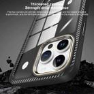 For iPhone 11 Pro Max Carbon Fiber Transparent Back Panel Phone Case(Purple) - 7