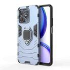 For Realme C53 4G Magnetic Ring Holder PC + TPU Phone Case(Navy Blue) - 1