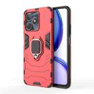 For Realme C53 4G Magnetic Ring Holder PC + TPU Phone Case(Red) - 1