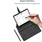 For Samsung Galaxy Z Fold5 GKK Magnetic Folding Bluetooth Keyboard Leather Case with Pen(Green) - 5
