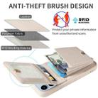 For iPhone 13 Pro Max Crossbody Lanyard Zipper Wallet Leather Phone Case(Beige) - 3