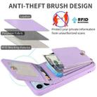 For iPhone 13 Pro Max Crossbody Lanyard Zipper Wallet Leather Phone Case(Purple) - 3