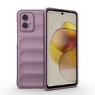 For Motorola Moto G73 5G Magic Shield TPU + Flannel Phone Case(Purple) - 1