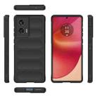 For Motorola Edge 50 Fusion 5G Global Magic Shield TPU + Flannel Phone Case(Black) - 3