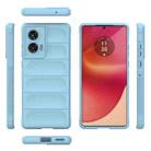 For Motorola Edge 50 Fusion 5G Global Magic Shield TPU + Flannel Phone Case(Light Blue) - 3