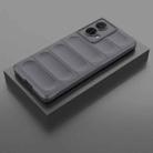 For Motorola Moto G85 5G Global Magic Shield TPU + Flannel Phone Case(Dark Grey) - 2