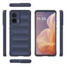 For Motorola Moto G85 5G Global Magic Shield TPU + Flannel Phone Case(Dark Blue) - 3