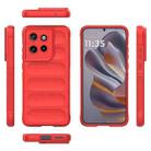 For Motorola Edge 50 Neo Magic Shield TPU + Flannel Phone Case(Red) - 2