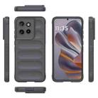 For Motorola Edge 50 Neo Magic Shield TPU + Flannel Phone Case(Dark Grey) - 2