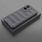 For Motorola Moto G35 5G Global Magic Shield TPU + Flannel Phone Case(Dark Grey) - 2