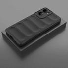 For Motorola Moto G05 4G / E15 Magic Shield TPU + Flannel Phone Case(Black) - 2