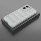 For Motorola Moto G05 4G / E15 Magic Shield TPU + Flannel Phone Case(Grey) - 2