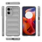 For Motorola Moto G05 4G / E15 Magic Shield TPU + Flannel Phone Case(Grey) - 3