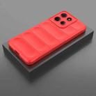 For Motorola Moto G15 4G Global Magic Shield TPU + Flannel Phone Case(Red) - 2