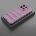 For Motorola Moto G15 4G Global Magic Shield TPU + Flannel Phone Case(Purple) - 2