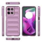 For Motorola Moto G15 4G Global Magic Shield TPU + Flannel Phone Case(Purple) - 3