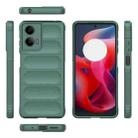 For Motorola Moto G24 4G Global Magic Shield TPU + Flannel Phone Case(Dark Green) - 3