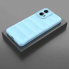 For Motorola Moto G24 4G Global Magic Shield TPU + Flannel Phone Case(Light Blue) - 2