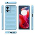 For Motorola Moto G24 4G Global Magic Shield TPU + Flannel Phone Case(Light Blue) - 3