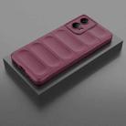 For Motorola Moto G24 4G Global Magic Shield TPU + Flannel Phone Case(Wine Red) - 2