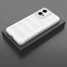 For Motorola Moto G24 4G Global Magic Shield TPU + Flannel Phone Case(White) - 2