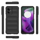 For Motorola Moto G55 5G Global Magic Shield TPU + Flannel Phone Case(Black) - 3