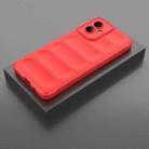 For Motorola Moto G55 5G Global Magic Shield TPU + Flannel Phone Case(Red) - 2