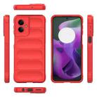 For Motorola Moto G55 5G Global Magic Shield TPU + Flannel Phone Case(Red) - 3