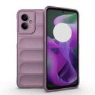 For Motorola Moto G55 5G Global Magic Shield TPU + Flannel Phone Case(Purple) - 1