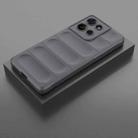 For Motorola Moto G75 5G Global Magic Shield TPU + Flannel Phone Case(Dark Grey) - 2