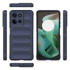 For Motorola Moto G75 5G Global Magic Shield TPU + Flannel Phone Case(Dark Blue) - 3