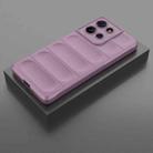 For Motorola Moto G75 5G Global Magic Shield TPU + Flannel Phone Case(Purple) - 2