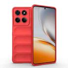 For Motorola Edge 60 Fusion 5G Global Magic Shield TPU + Flannel Phone Case(Red) - 1