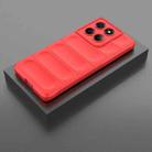 For Motorola Edge 60 Fusion 5G Global Magic Shield TPU + Flannel Phone Case(Red) - 2