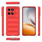 For Motorola Edge 60 Fusion 5G Global Magic Shield TPU + Flannel Phone Case(Red) - 3