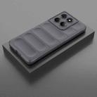 For Motorola Edge 60 Fusion 5G Global Magic Shield TPU + Flannel Phone Case(Dark Grey) - 2