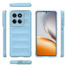 For Motorola Edge 60 Fusion 5G Global Magic Shield TPU + Flannel Phone Case(Light Blue) - 3