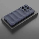 For Motorola Edge 60 Fusion 5G Global Magic Shield TPU + Flannel Phone Case(Dark Blue) - 2