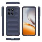 For Motorola Edge 60 Fusion 5G Global Magic Shield TPU + Flannel Phone Case(Dark Blue) - 3